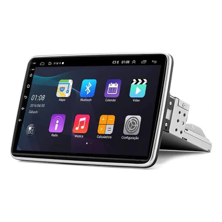 Oferta de Páscoa | Central Multimídia Universal | Tela Rotativa e Flutuante Carplay Android Wifi (PARA QUALQUER CARRO)